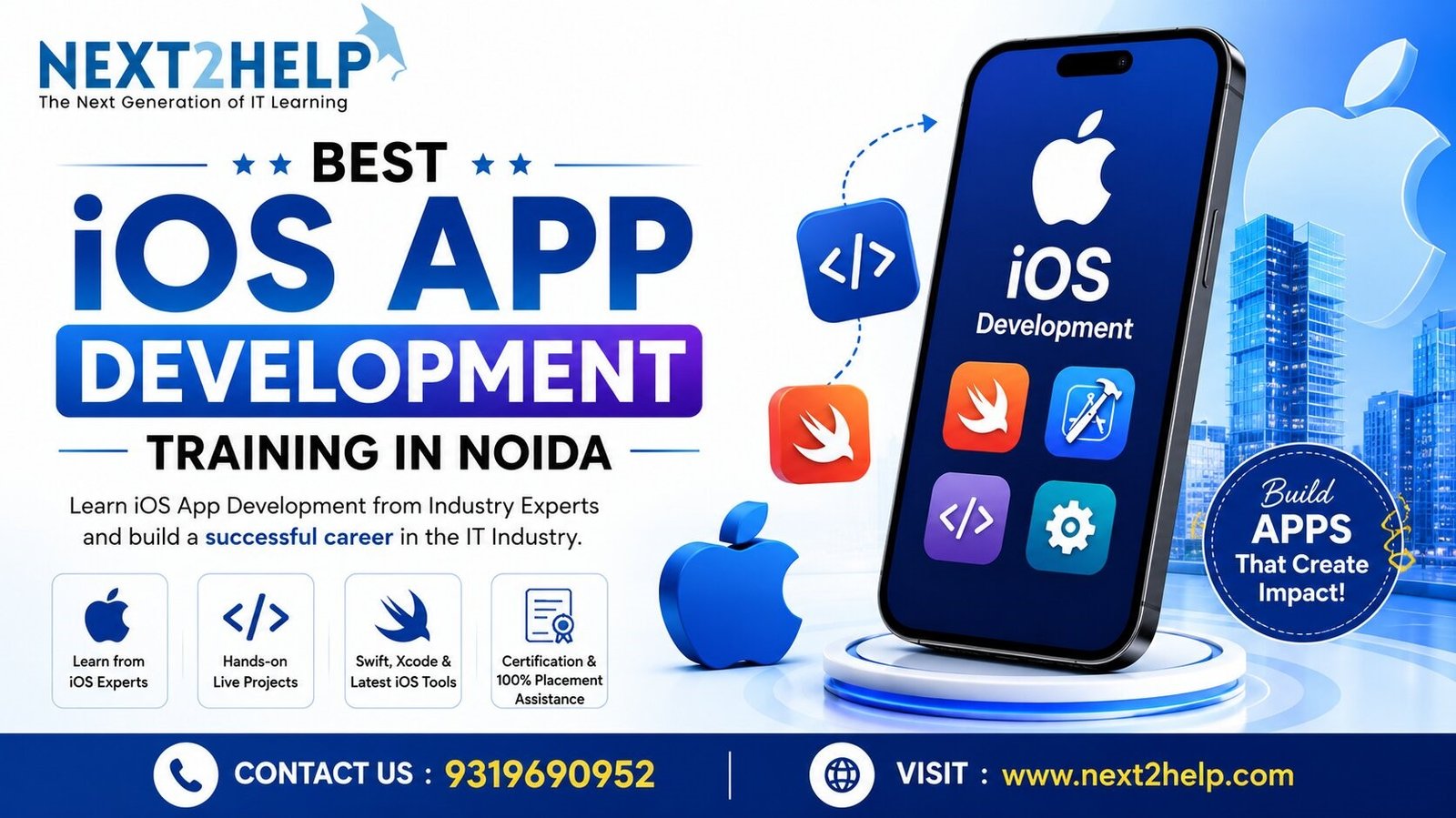 Join the Best iOS App Development Training in Noida – Next2Help